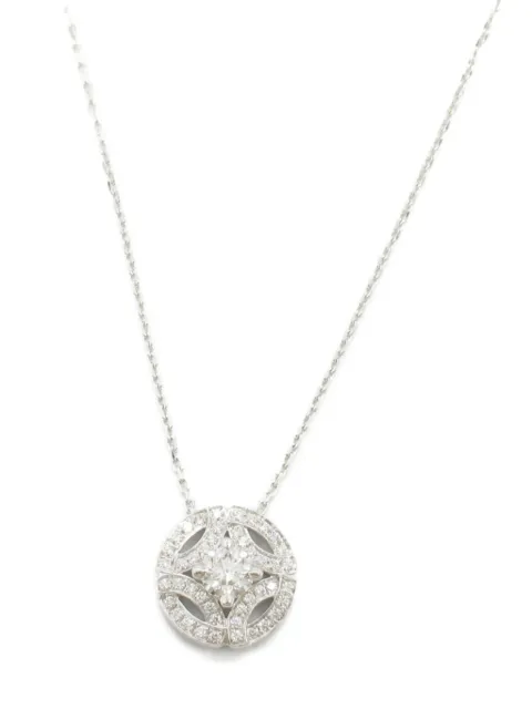 Cartier 2010s 18K white gold Galanterie diamond necklace