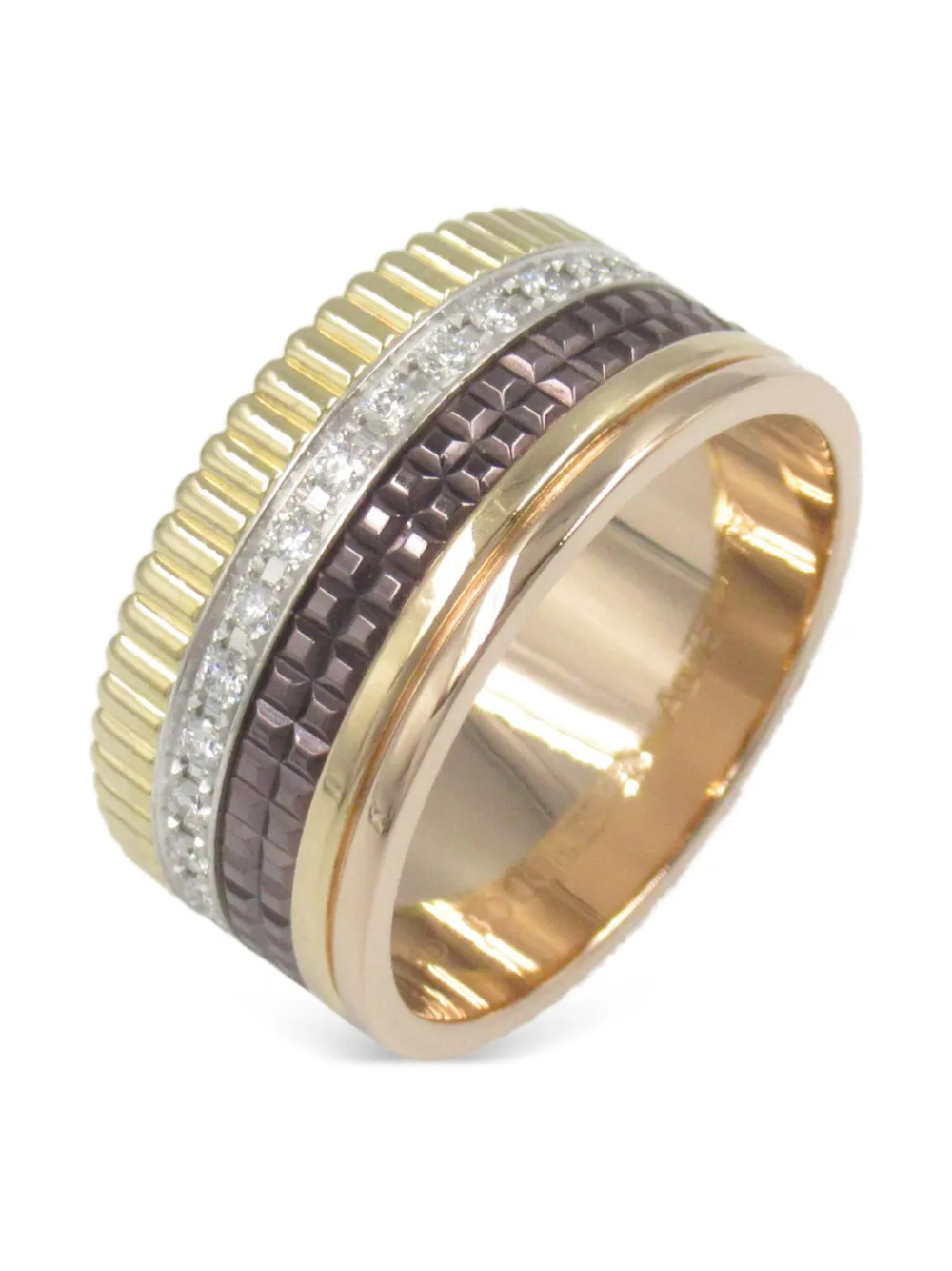 Boucheron Pre-Owned 2010s Quatre Classique ダイヤモンド ラージ リング 18Kゴールド - Boucheron Pre-Owned 2010s Quatre Classique ダイヤモンド ラージ リング 18Kゴールド -