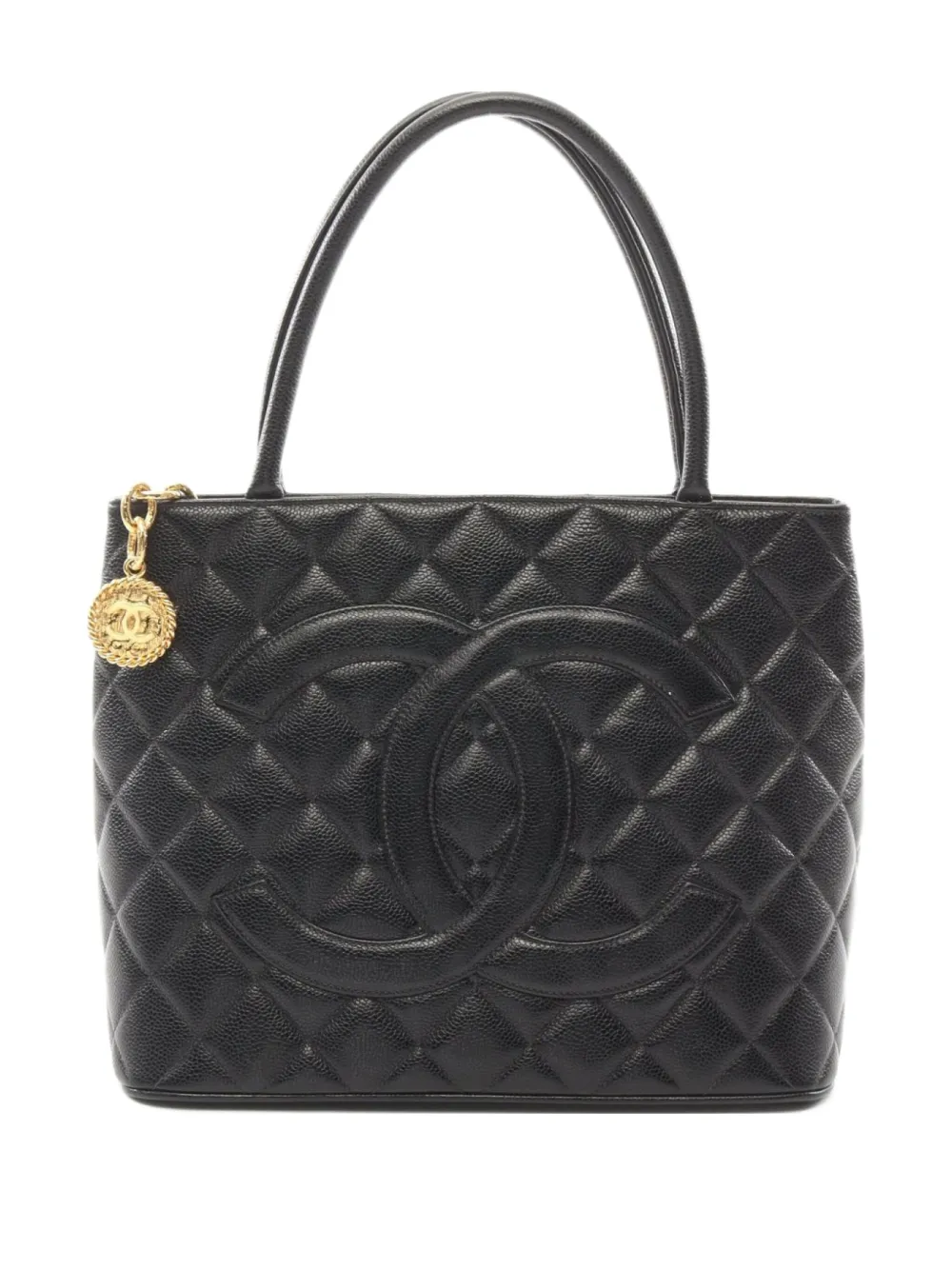 CHANEL Pre-Owned 1997-1999 Medallion tote bag – Black