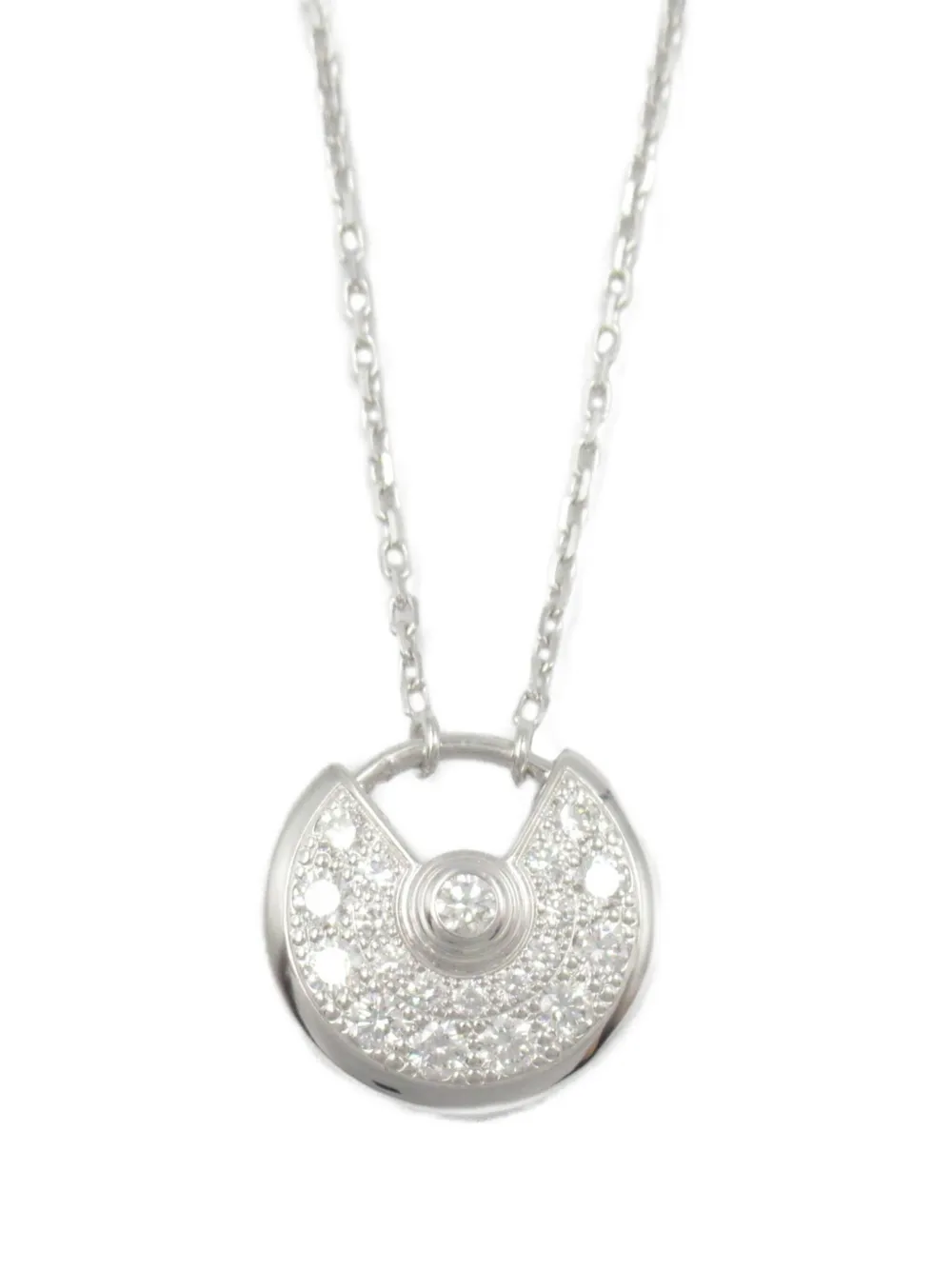 Cartier 2010s Amulette de Cartier ダイヤモンド ネックレス 18Kホワイトゴールド Cartier 2010s Amulette de Cartier ダイヤモンド ネックレス 18Kホワイトゴールド