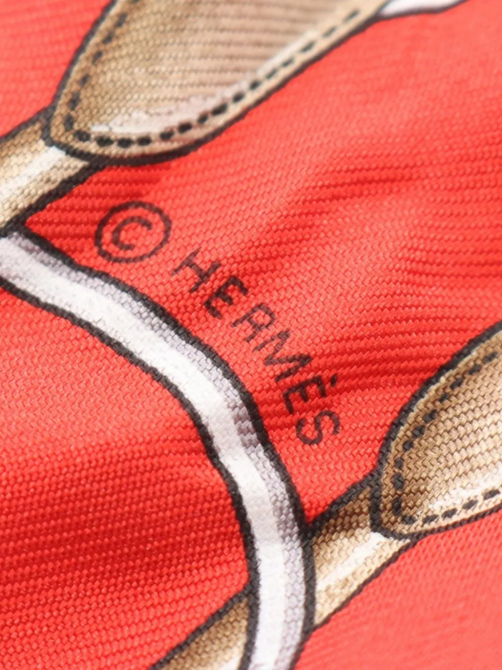 Pre-owned Hermes 2010 Jumping Twilly Scarf In Red