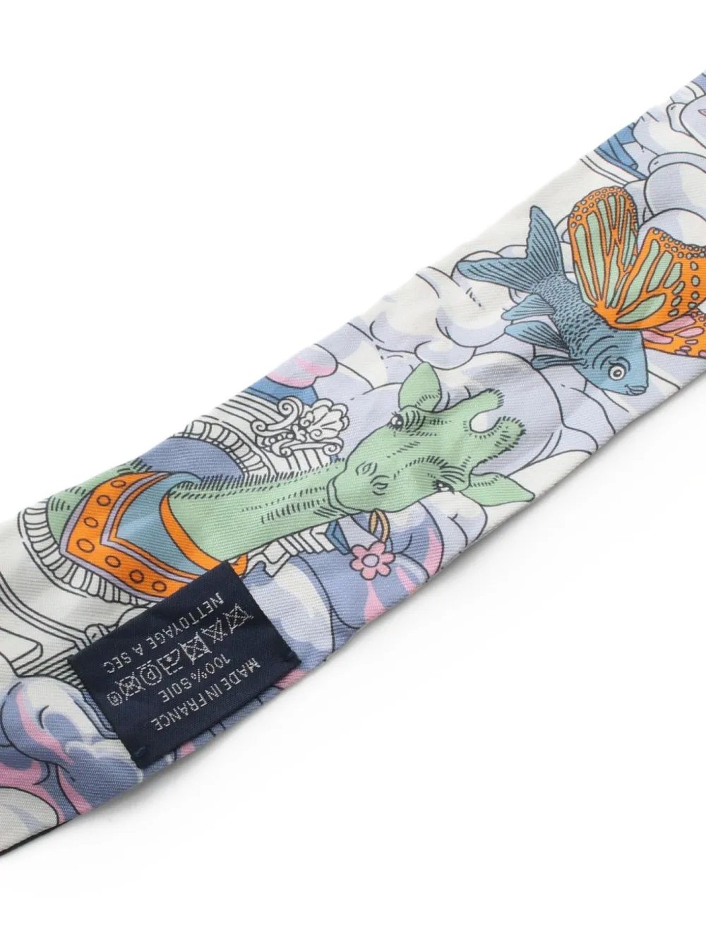 Pre-owned Hermes 2010s Sur Mon Nuage Scarf In Black