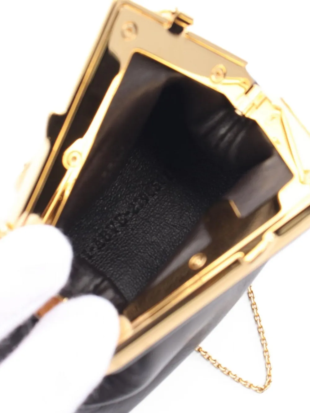 Pre-owned Fendi 10's First Nano Purse In Black