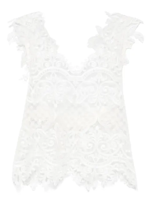 MAURIZIO MYKONOS lace top