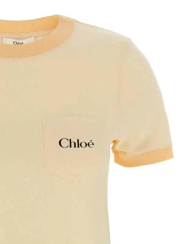 Chloé Logo t-shirt | Yellow | FARFETCH
