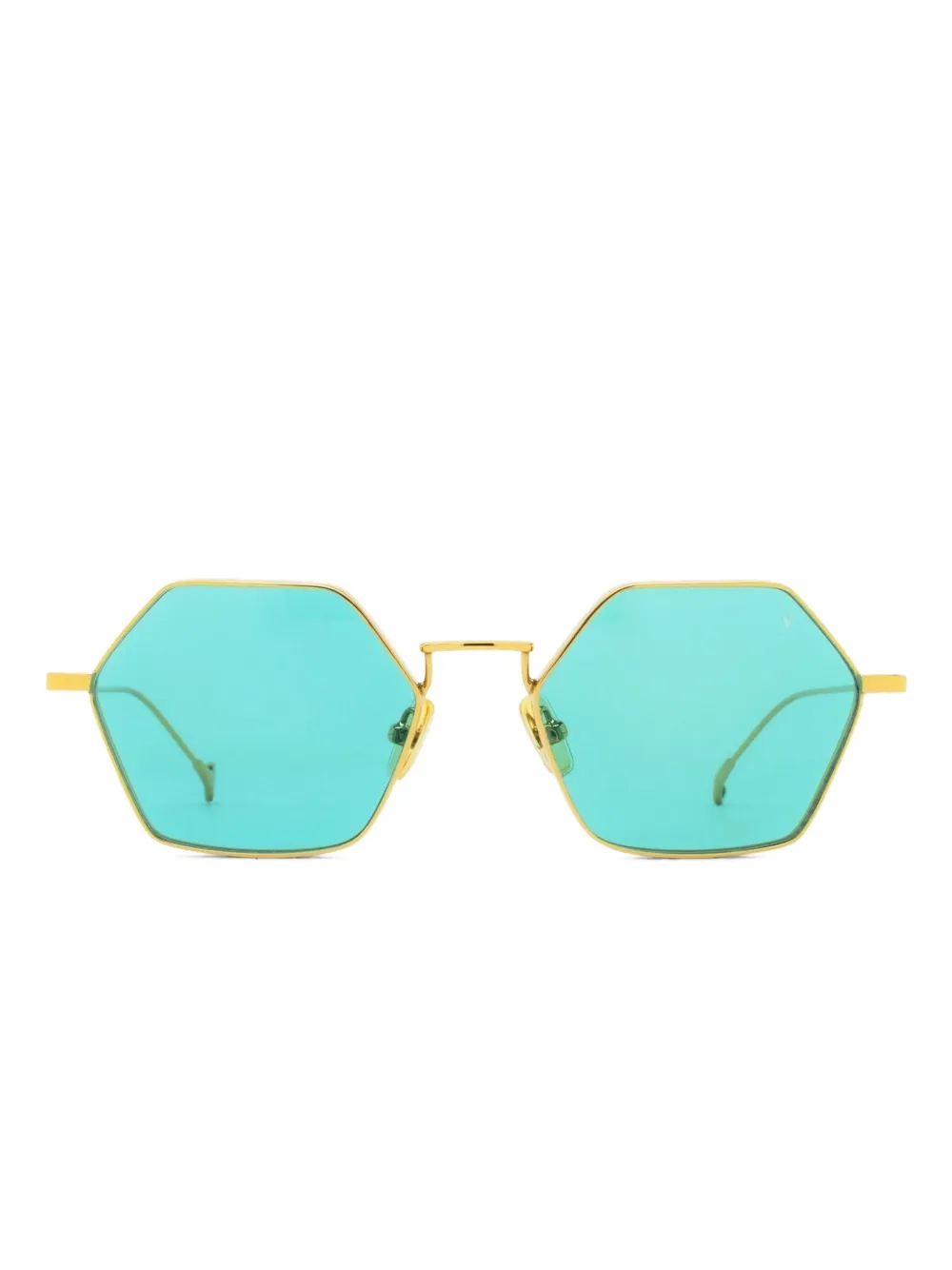 Eyepetizer geometric-frame sunglasses | Gold | Image 1