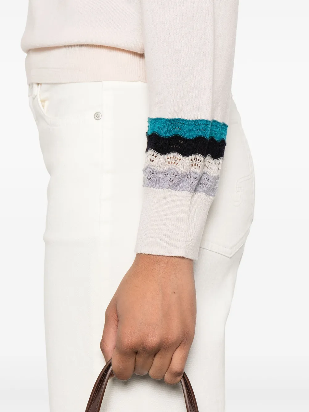 PS Paul Smith Trui met zigzag patroon Beige