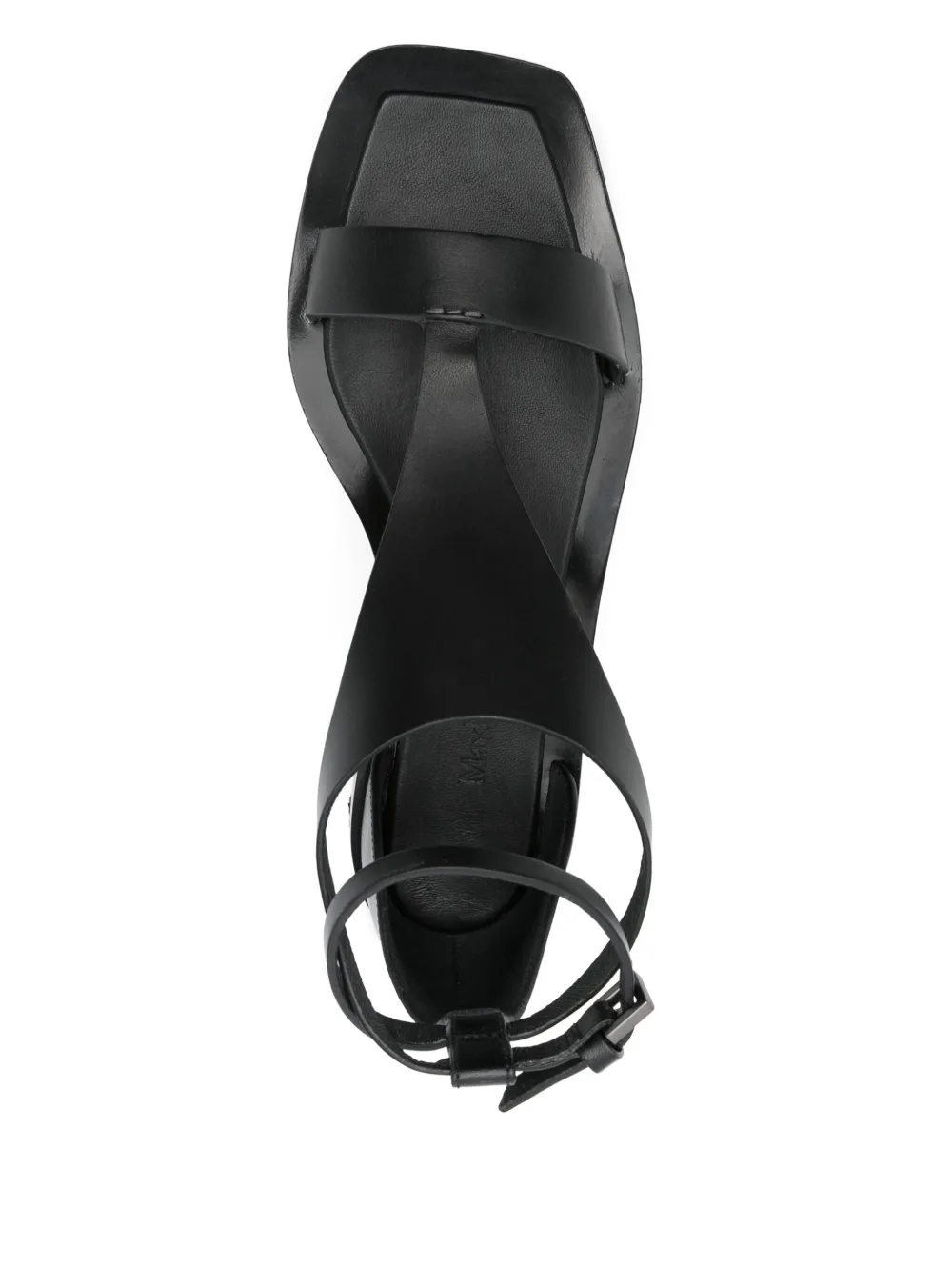 Max Mara Velaflat sandalen Zwart