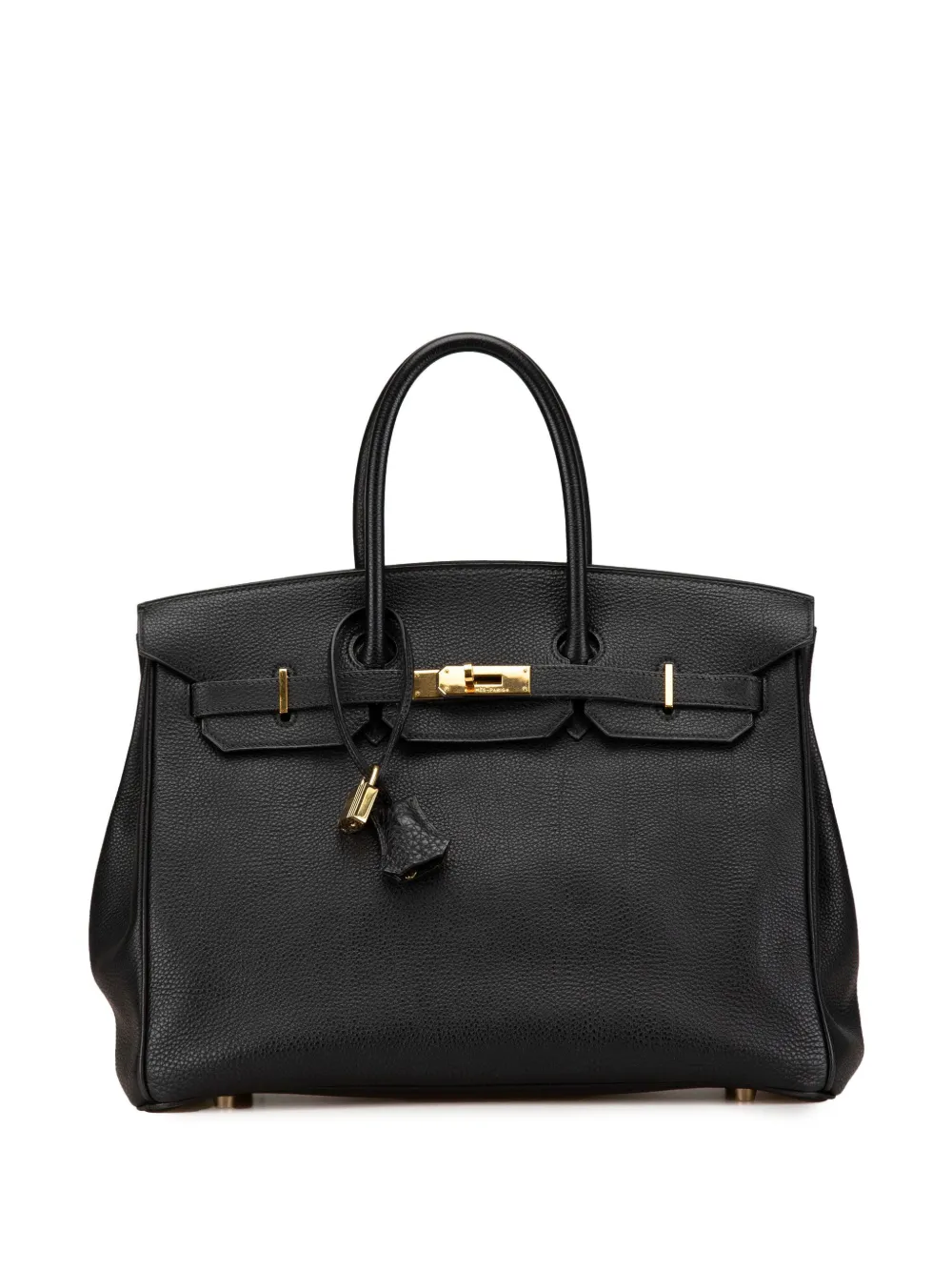 Hermès Pre-Owned 2004 トゴ バーキン ルトゥルネ 35 ハンドバッグ - ブラック Hermès Pre-Owned 2004 トゴ バーキン ルトゥルネ 35 ハンドバッグ - ブラック