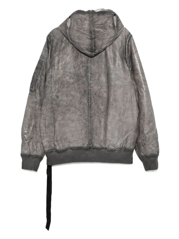 ジャケット・アウター Rick Owens HOODED FLIGHT BOMBER 48 Rick Owens Hooded flight bomber jacket - Black | RU17F8795DT09