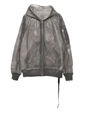 ジャケット・アウター Rick owens drkshdw hooded flight bomber Rick Owens DRKSHDW Gimp Flight Bomber Jacket | Grey | FARFETCH