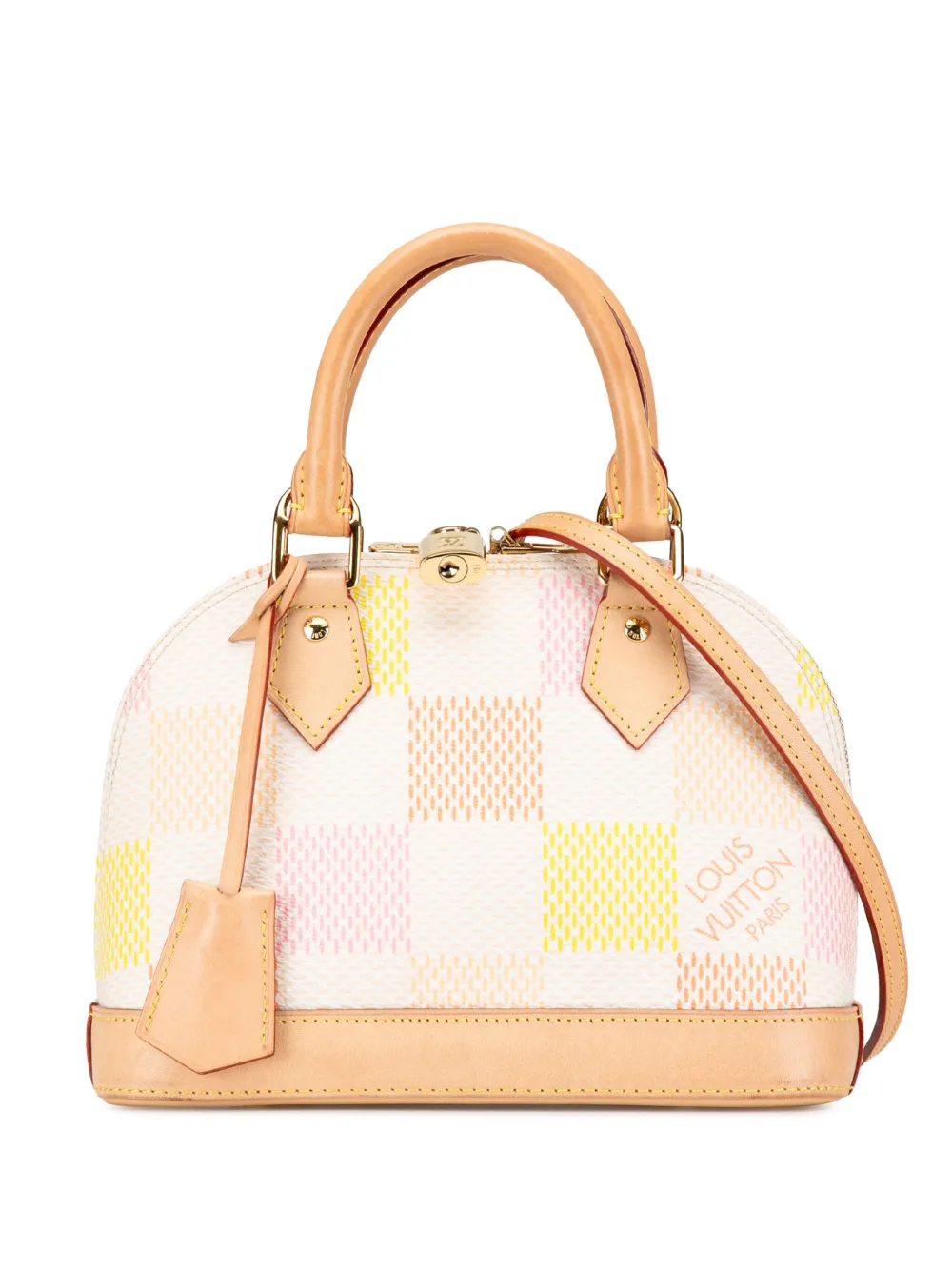 Louis Vuitton Pre-Owned 2021-2024 ダミエリシャス ジャイアント アルマ BB サッチェルバッグ - ピンク Louis Vuitton Pre-Owned 2021-2024 ダミエリシャス ジャイアント アルマ BB サッチェルバッグ - ピンク