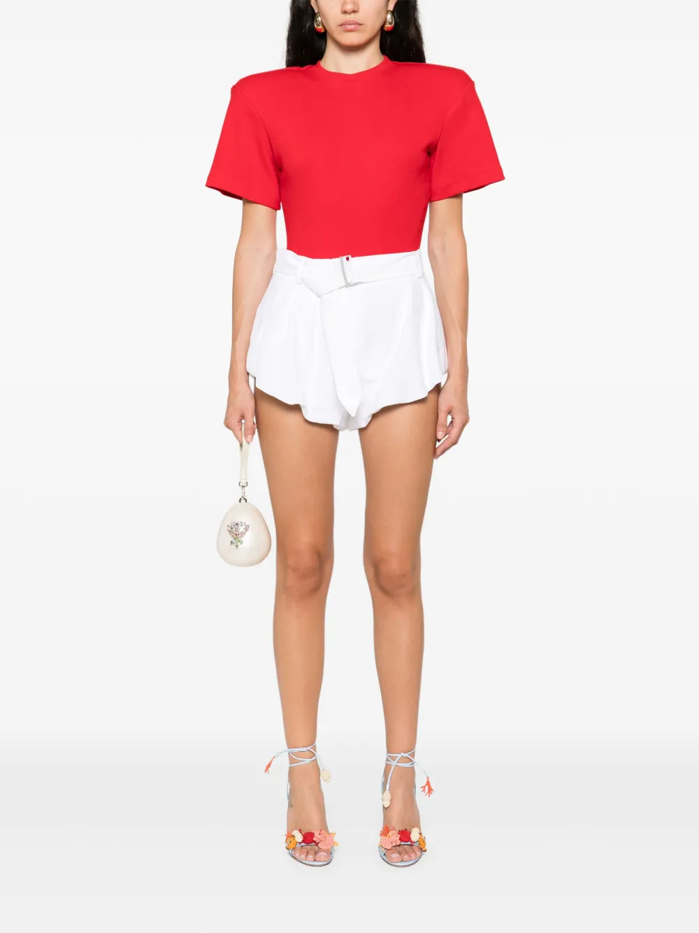 Magda Butrym Flared shorts Wit