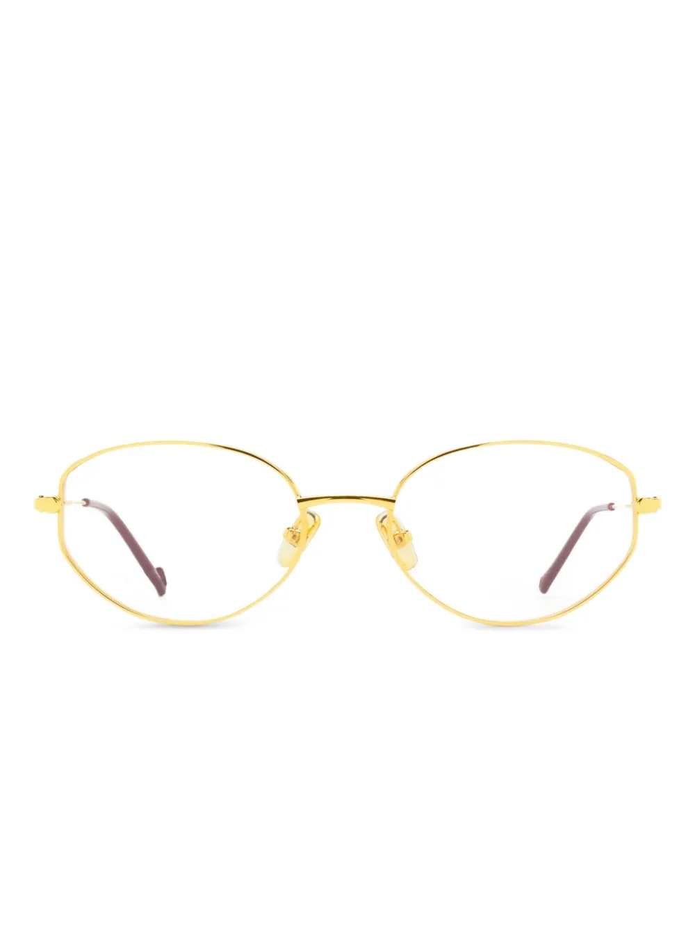 Eyepetizer oval-frame glasses | Gold | Image 1