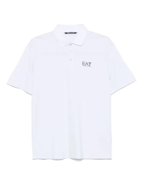 Ea7 Emporio Armani logo-print polo shirt