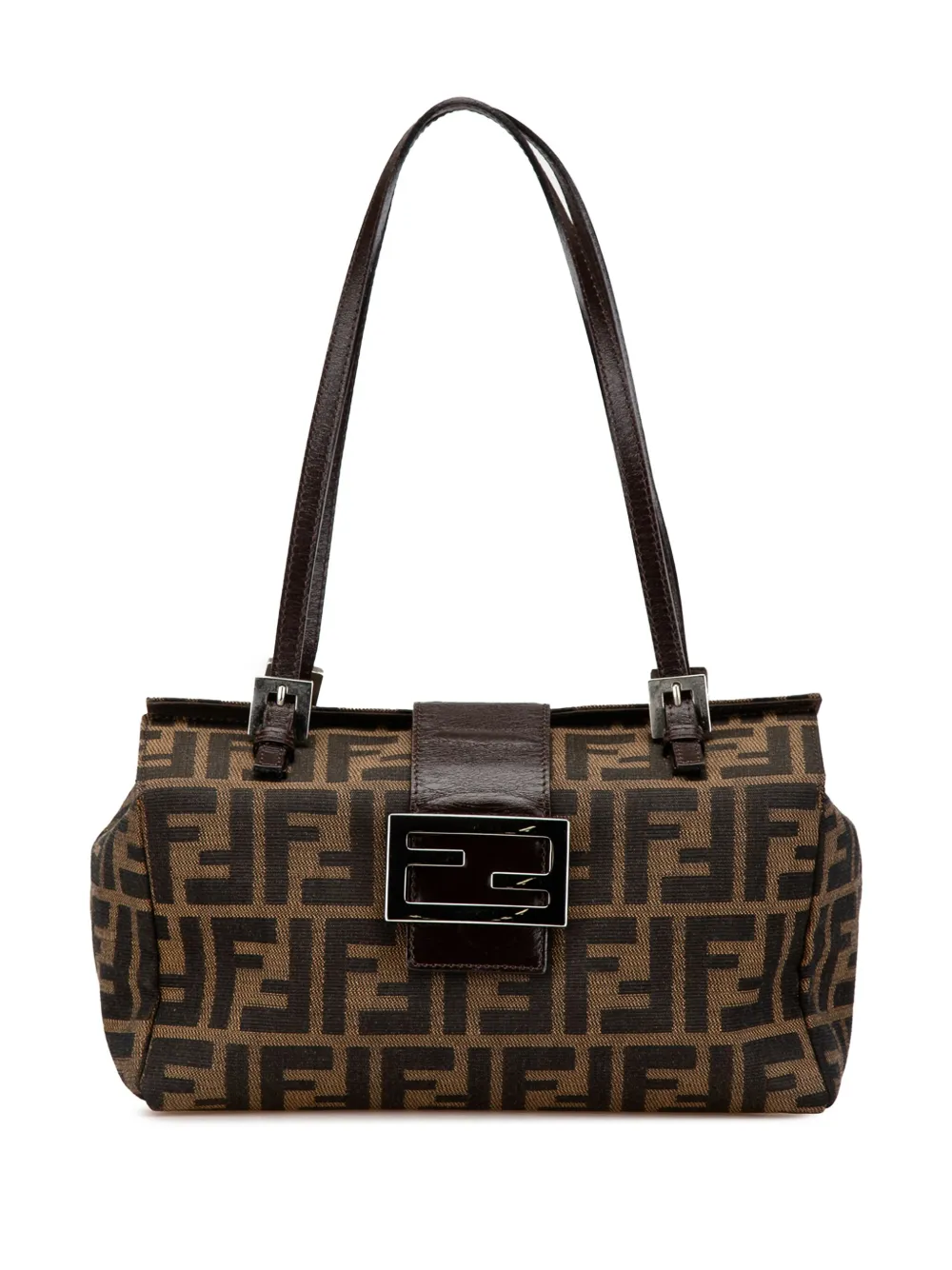 Fendi Pre-Owned 2000-2010 Zucca Canvas Bento Box shoulder bag | Brown | Image 1