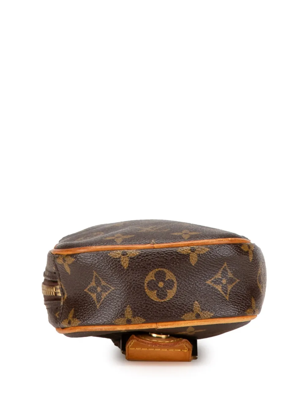 Pre-owned Louis Vuitton 2004 Monogram Pochette Gange Crossbody Bag In Brown