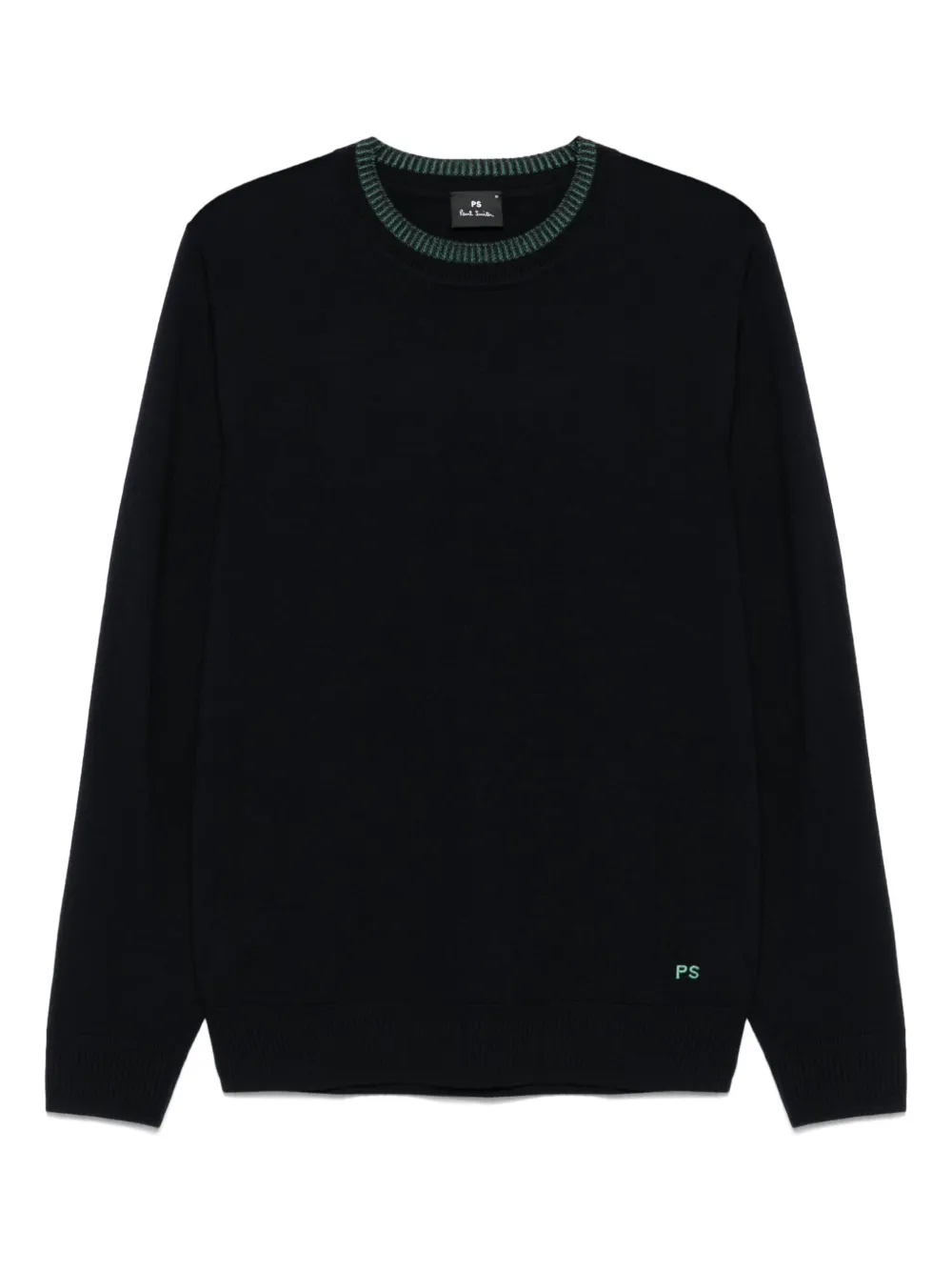 PS Paul Smith メリノウール セーター - ブルー PS Paul Smith メリノウール セーター - ブルー