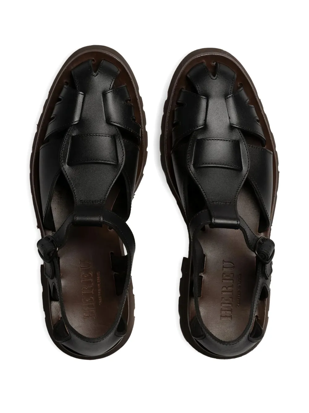 Hereu leather sandals Black