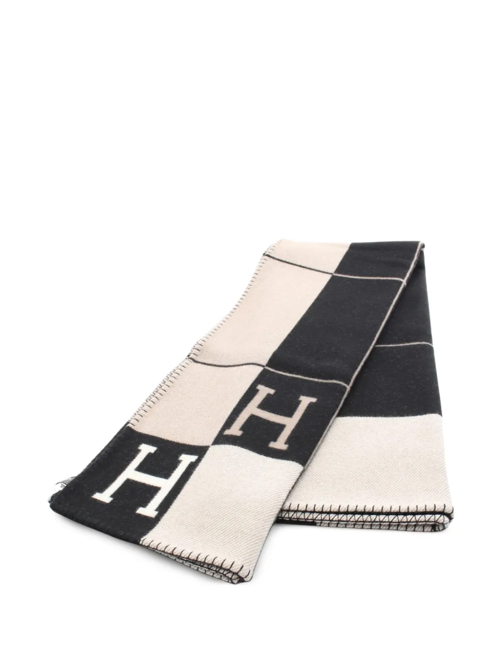 Hermès Pre-Owned 2020s Avalon III ブランケット - ブラック Hermès Pre-Owned 2020s Avalon III ブランケット - ブラック