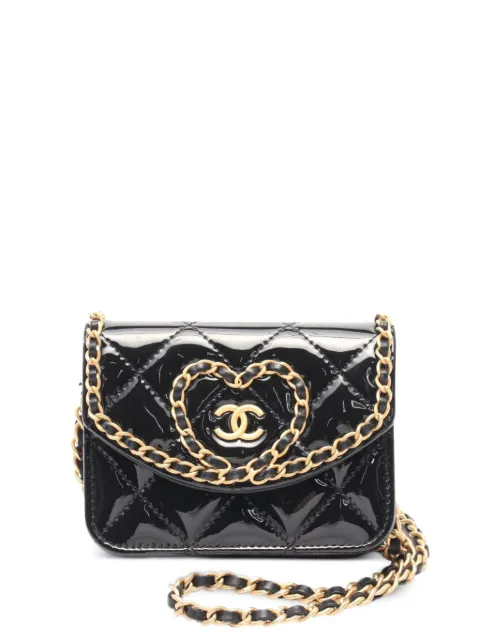 CHANEL Pre-Owned 2021 patent-leather mini bag