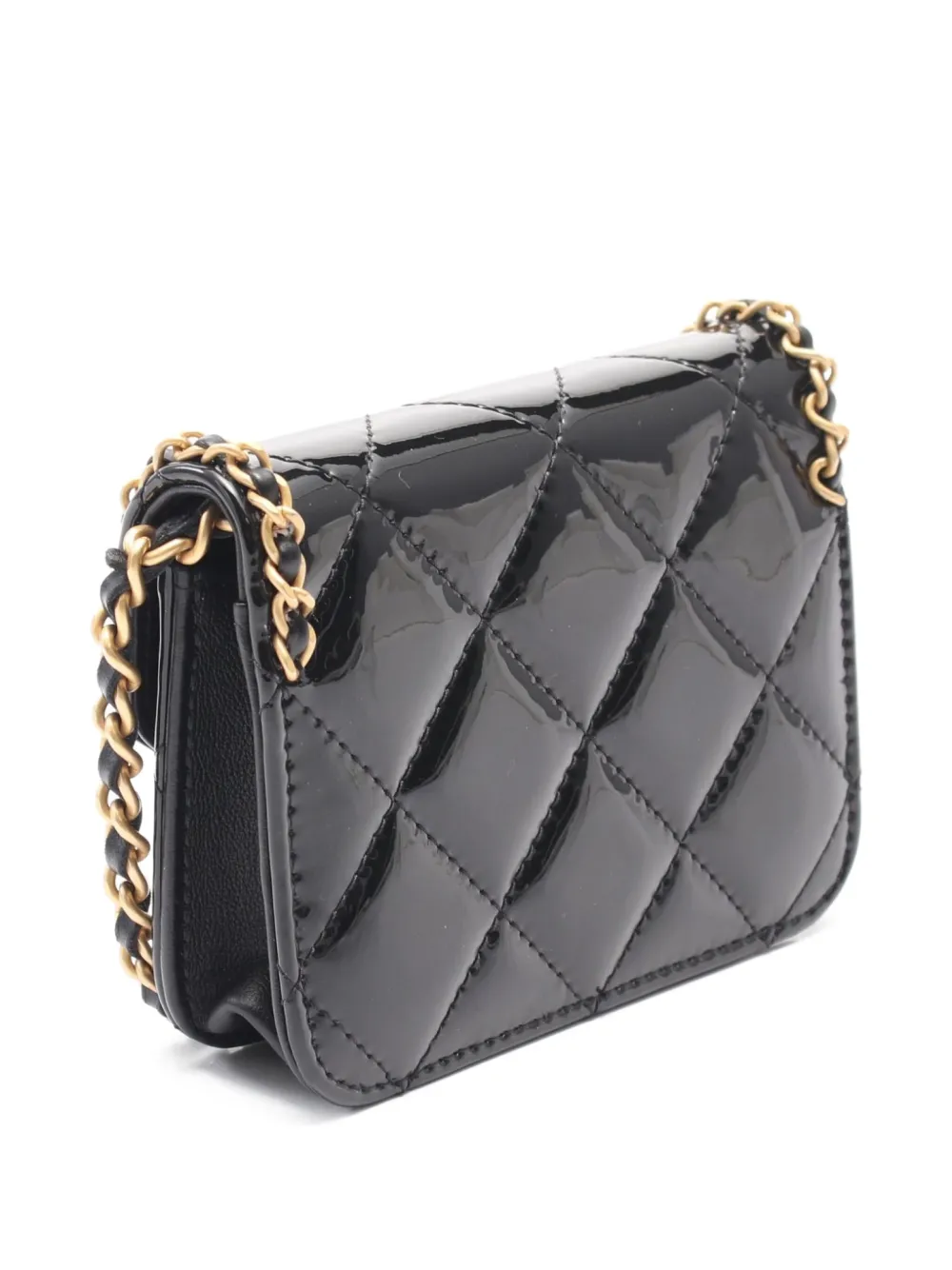 CHANEL Pre-Owned 2021 patent-leather mini bag | Mini Bags | Image 2