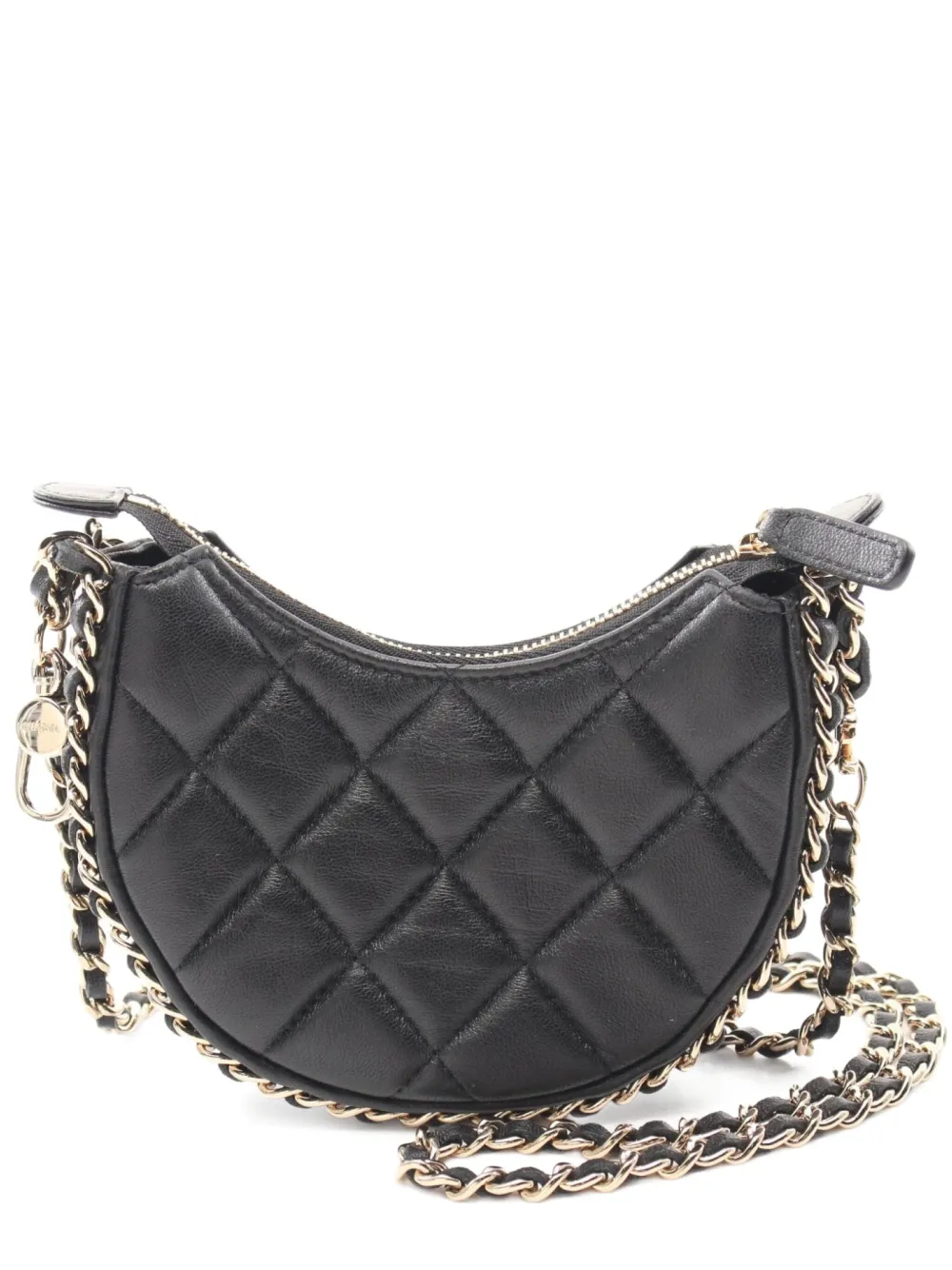 CHANEL Pre-Owned 2021 ホーボーショルダーバッグ S - ブラック CHANEL Pre-Owned 2021 ホーボーショルダーバッグ S - ブラック