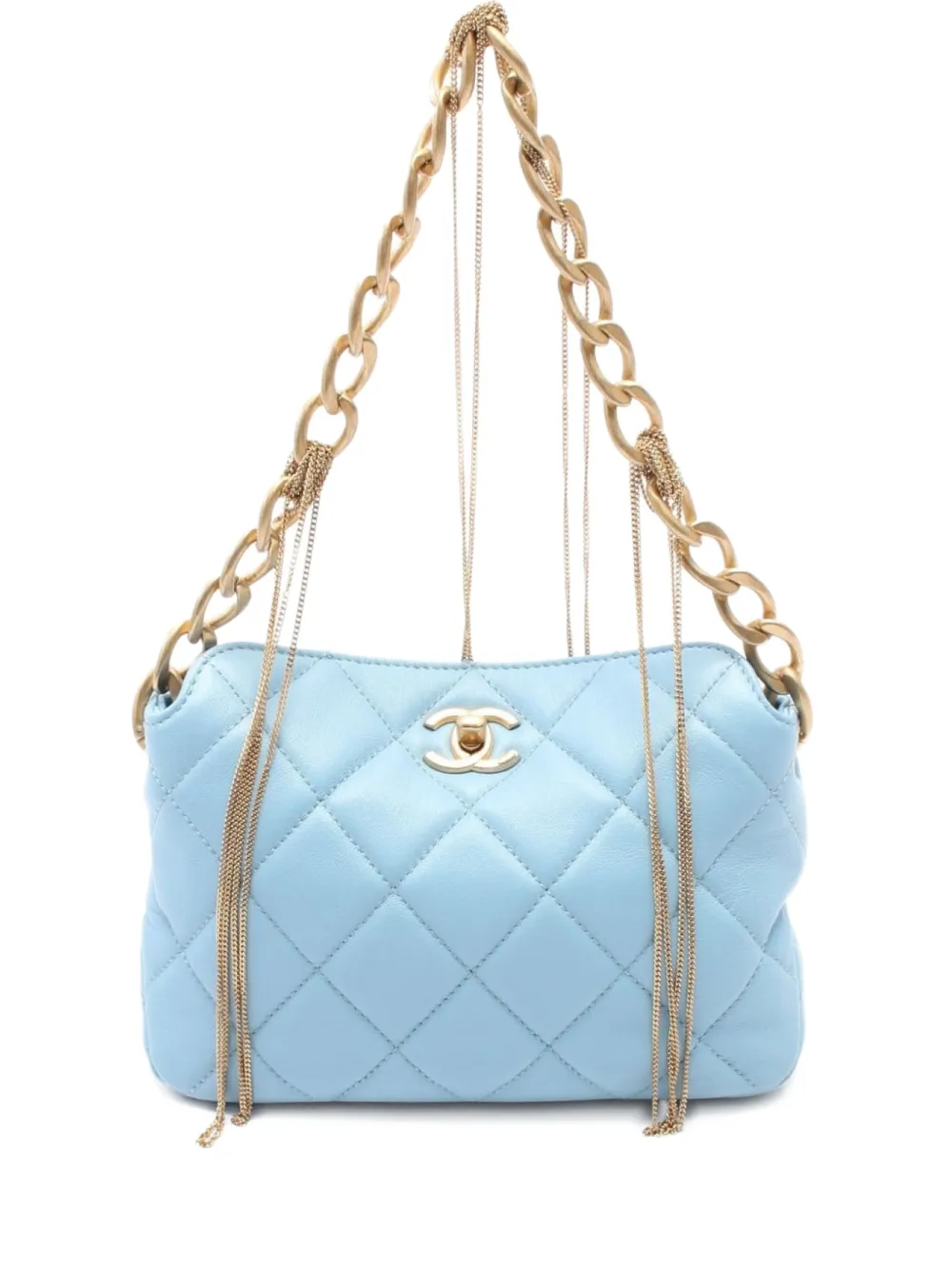 CHANEL Pre-Owned 2021 マトラッセ ショルダーバッグ - ブルー CHANEL Pre-Owned 2021 マトラッセ ショルダーバッグ - ブルー