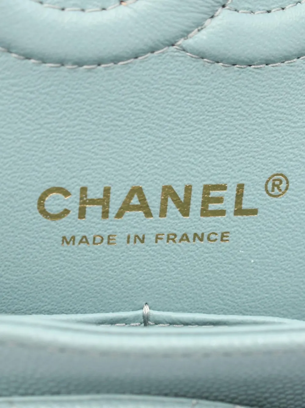 Pre-owned Chanel 2018 Double Flap Shoulder Bag In Blue