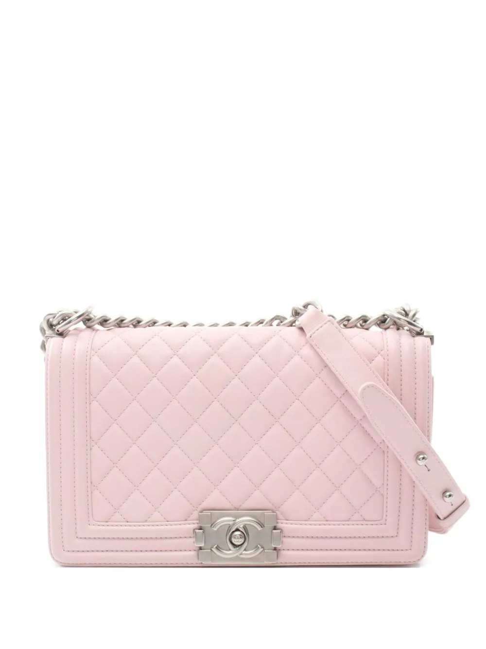 CHANEL Pre-Owned شنطة كتف 'بوي' 2021 | وردي | Image 1