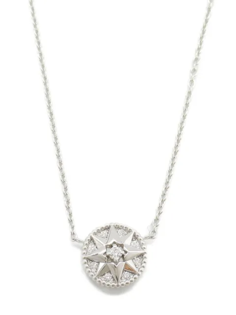 Christian Dior Pre-Owned collar Rose Des Vents en oro blanco de 18kt con diamantes 2010