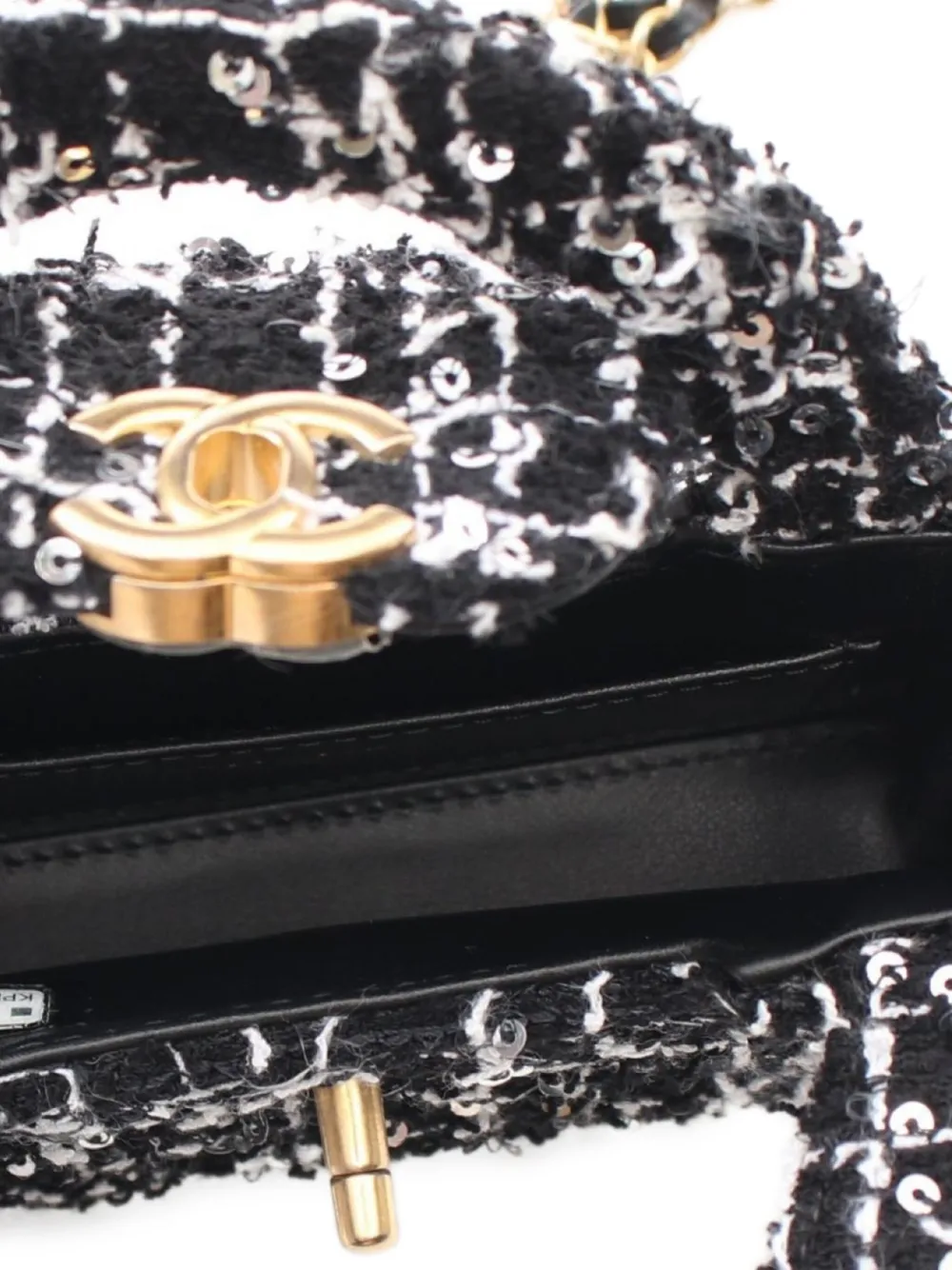 Pre-owned Chanel 2021's Mini Kelly Tote Bag In Black