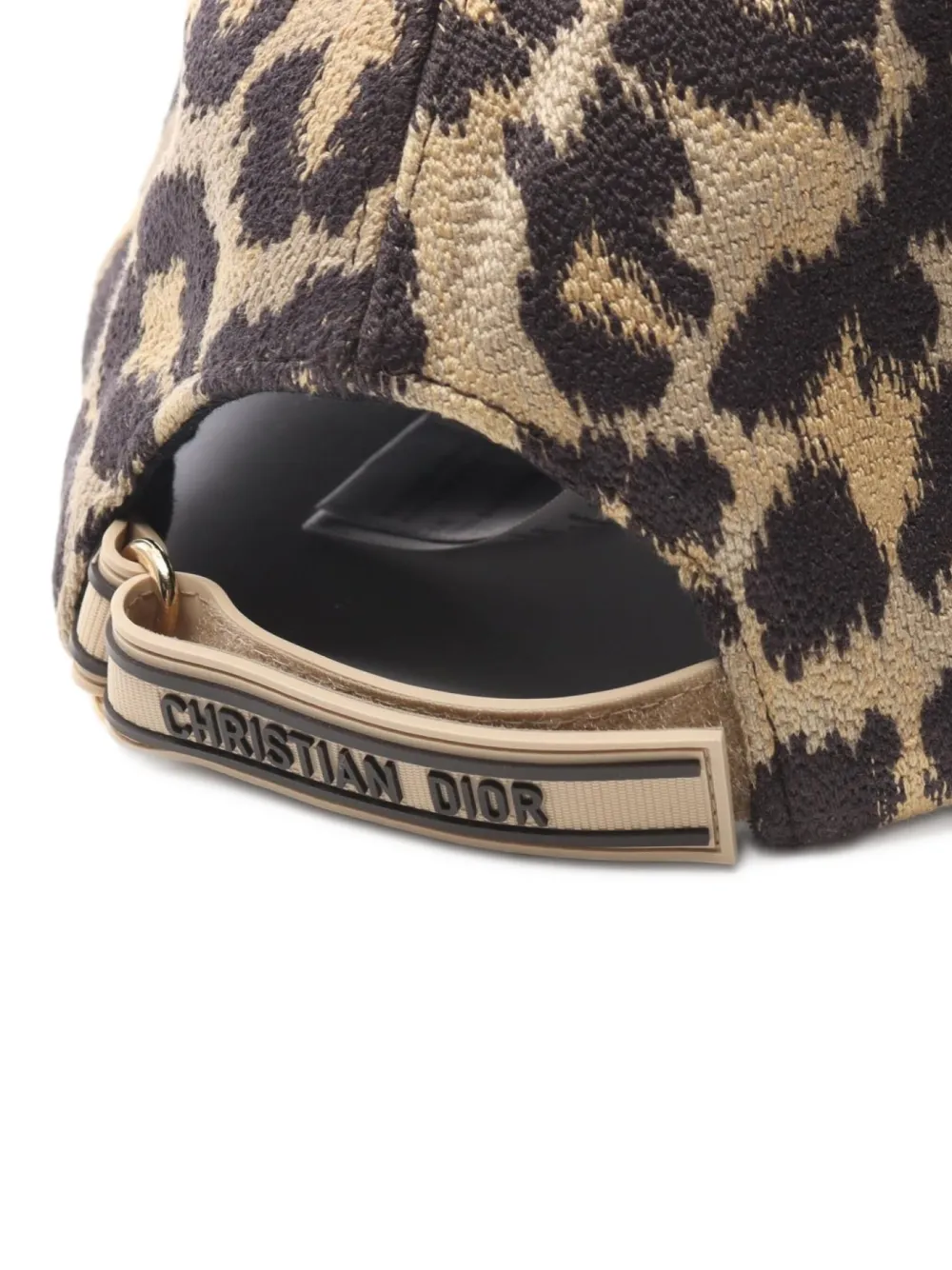 Christian Dior Pre-Owned 2010s leopard-print Cap | Neutrals