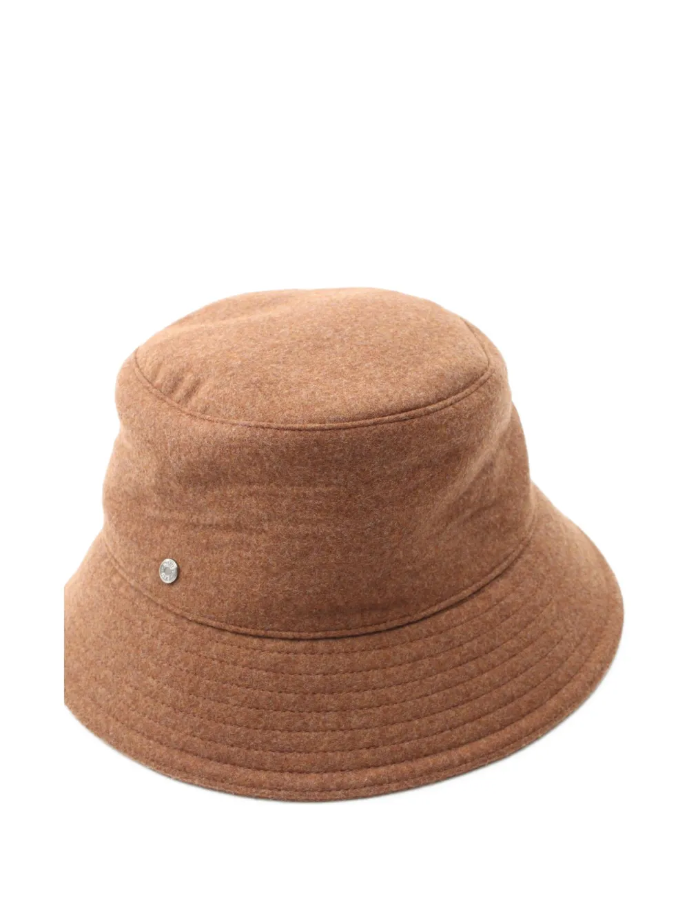 Pre-owned Hermes 10's Wool Bucket Hat In Light Brown