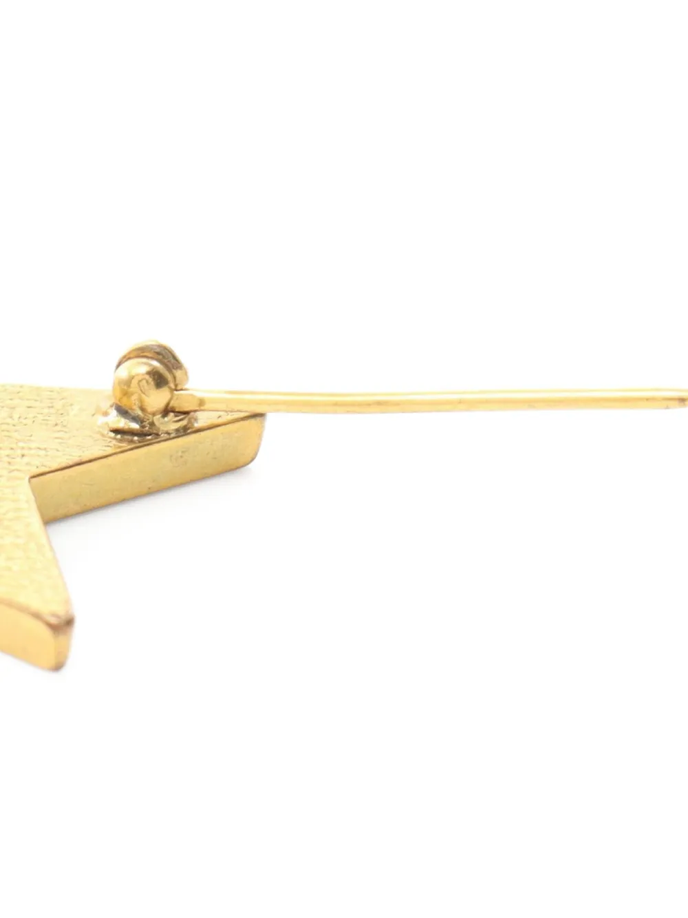 Pre-owned Chanel 1986-1988 Cc Star Brooch In 金色