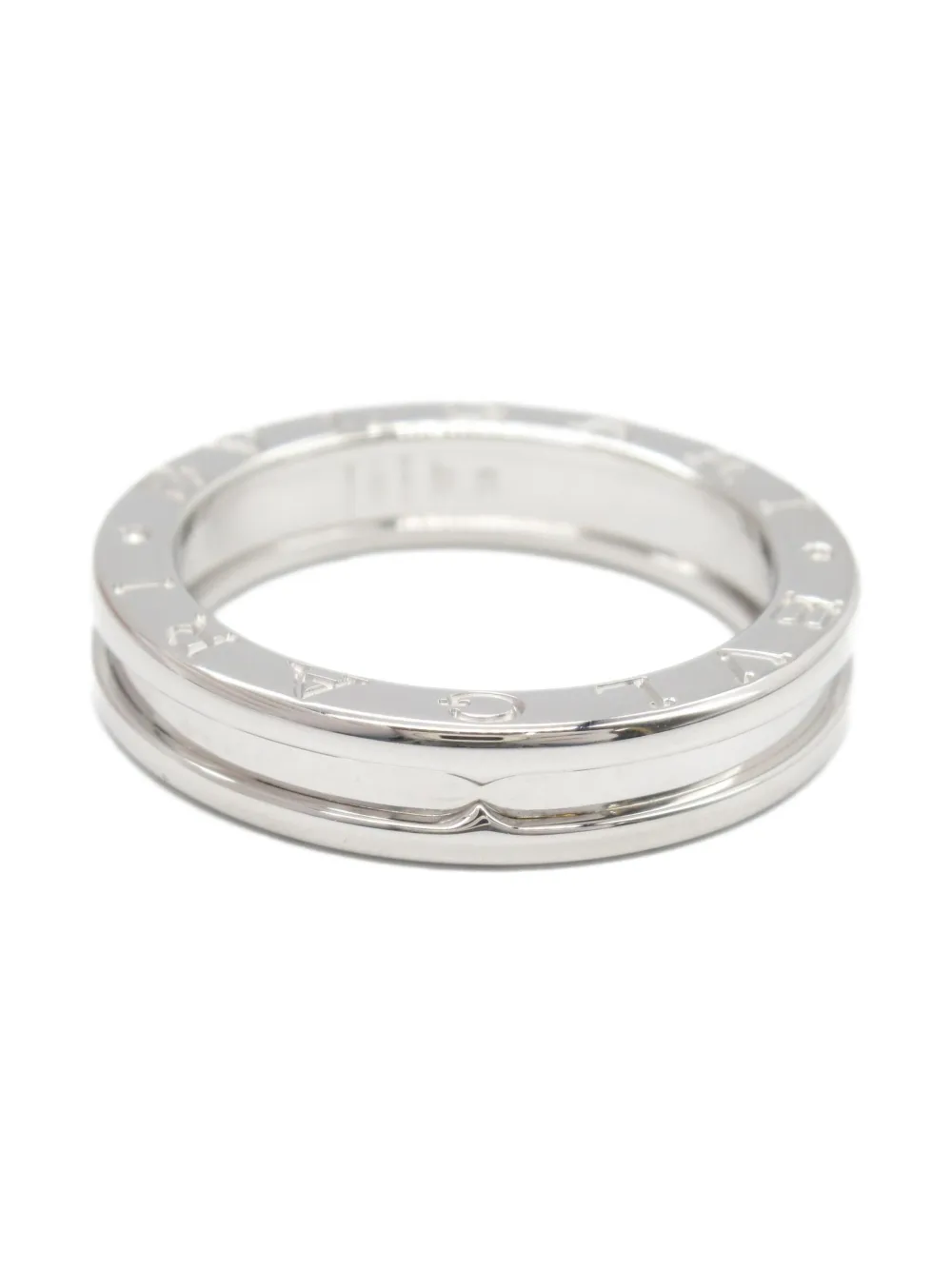 Bvlgari Pre-Owned 2010s 18K white gold B.Zero1 ring | Men | Image 2