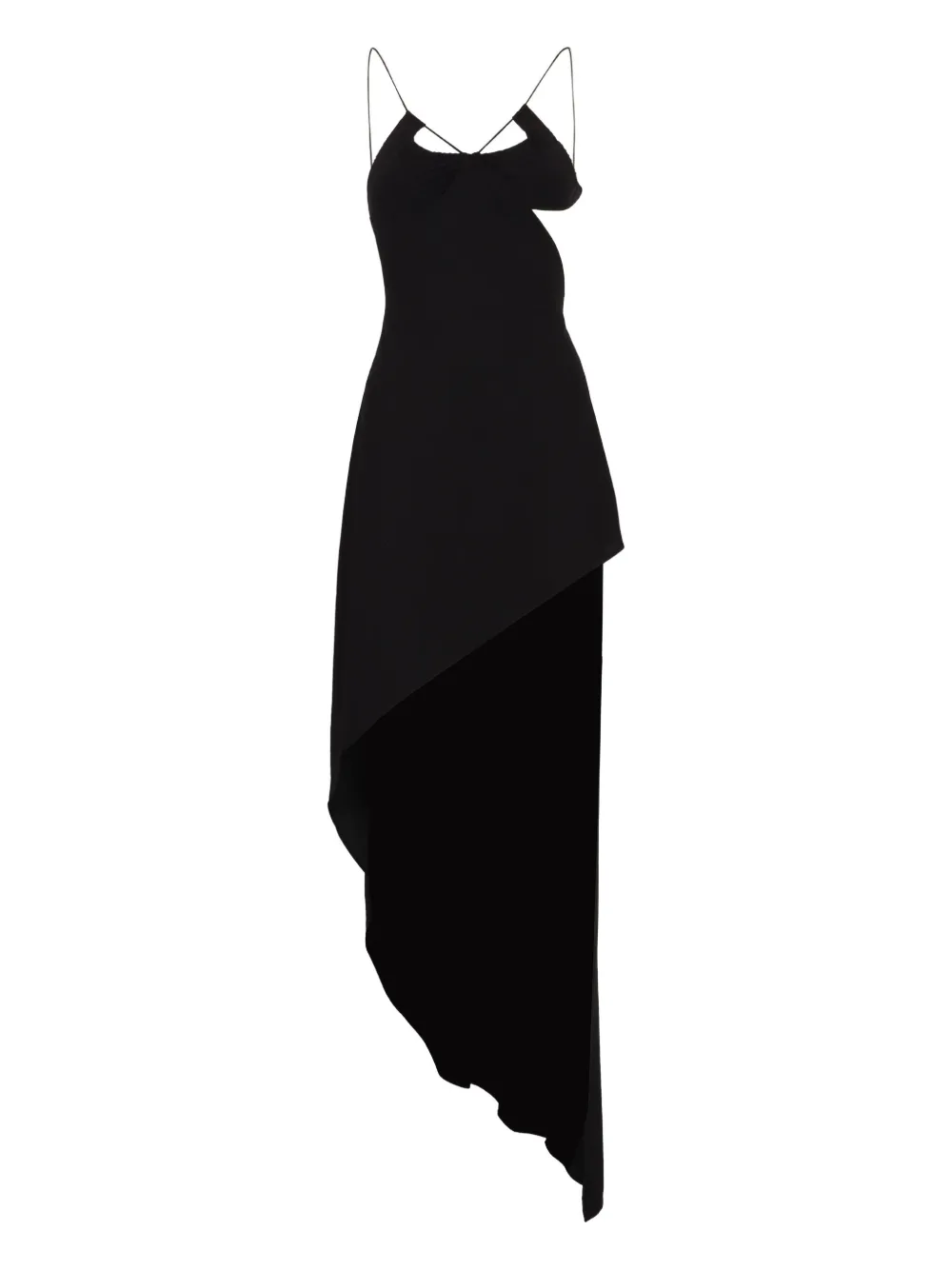 Amazuìn asymmetrical dress - Zwart
