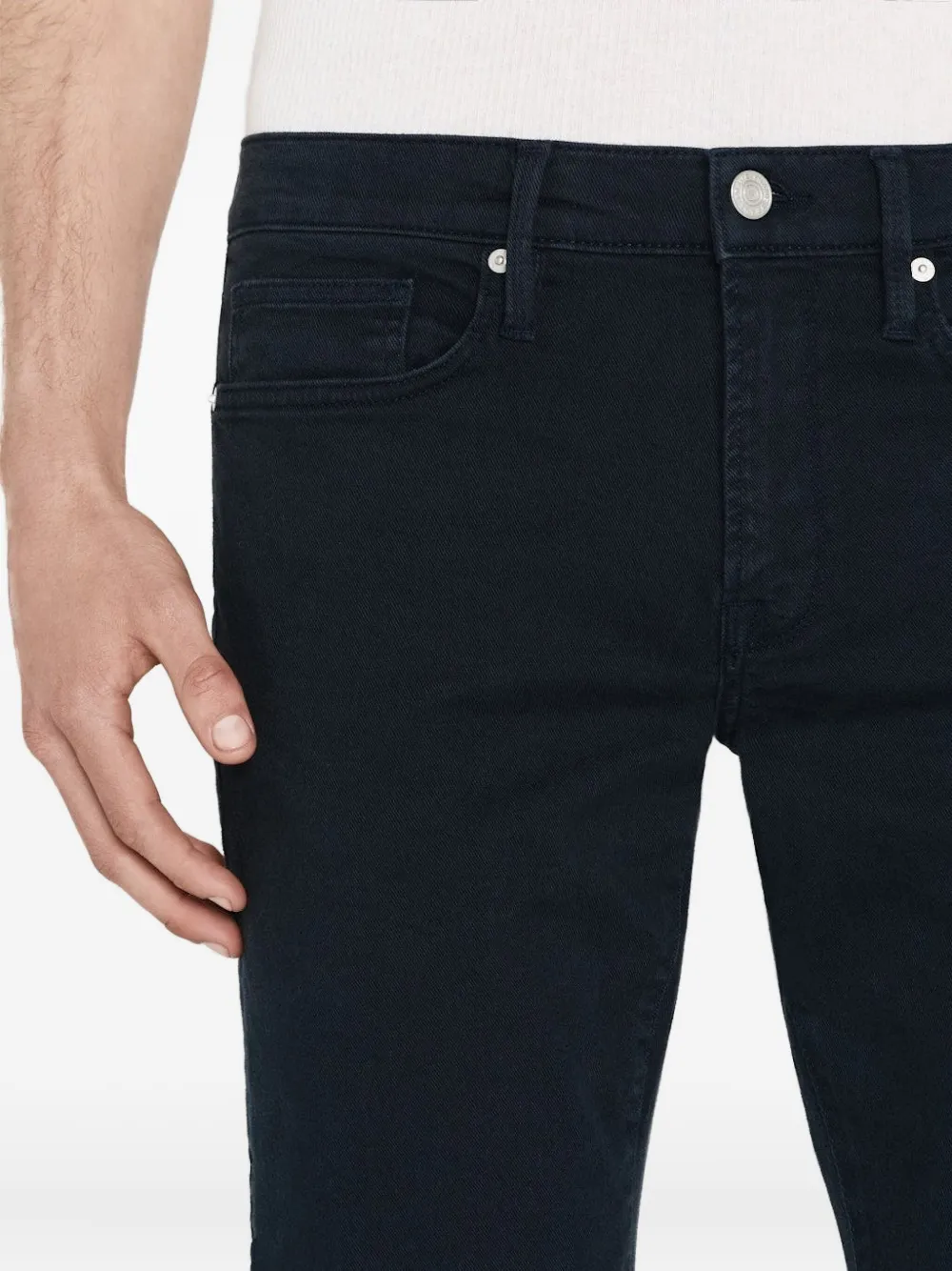 FRAME Slim-fit jeans Blauw