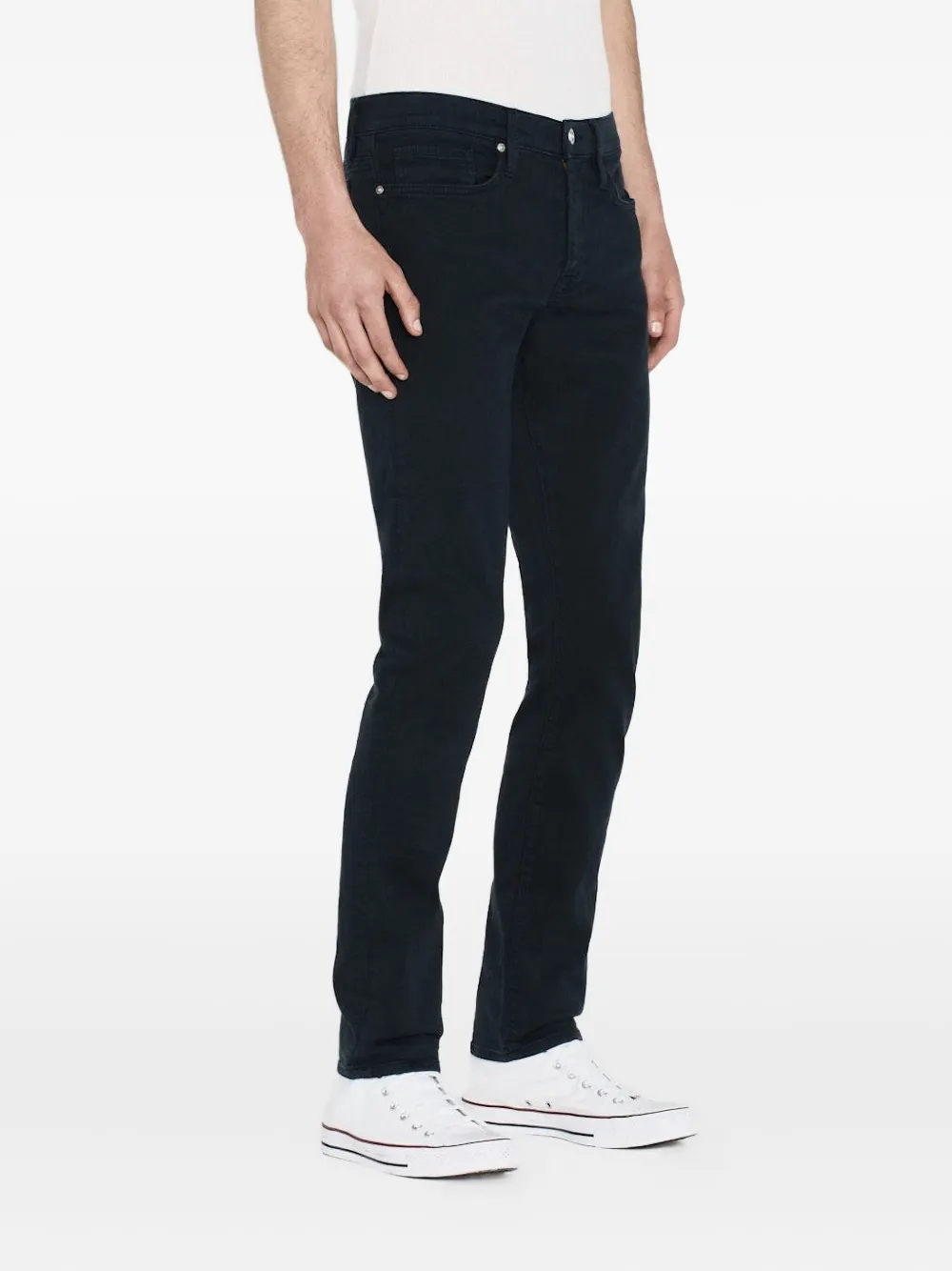 FRAME Slim-fit jeans Blauw