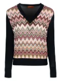 Missoni zigzag-woven sweater - Brown