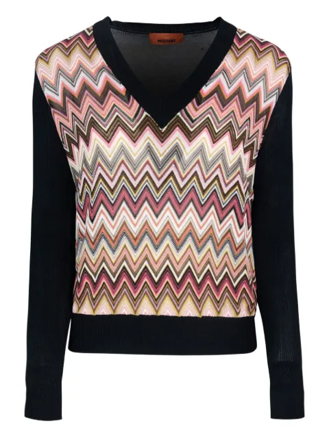 Missoni suéter tejido en zigzag