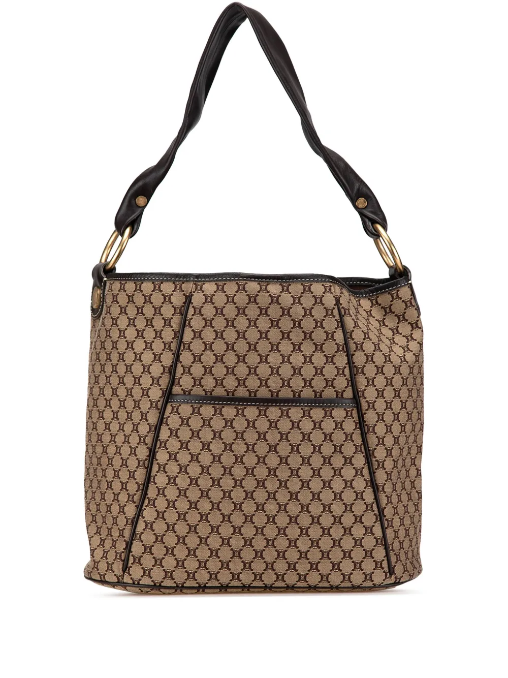 Céline Pre-Owned 2000 マカダム キャンバス ショルダーバッグ - ブラウン Céline Pre-Owned 2000 マカダム キャンバス ショルダーバッグ - ブラウン