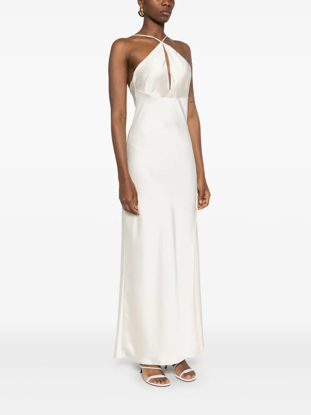 PATRIZIA PEPE HALTERNECK MAXI DRESS 