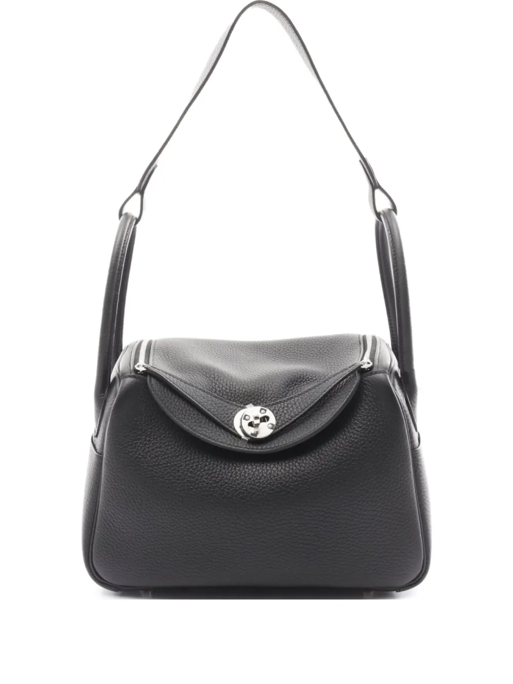 Hermès Pre-Owned 2023 リンディ 26 ショルダーバッグ - ブラック Hermès Pre-Owned 2023 リンディ 26 ショルダーバッグ - ブラック