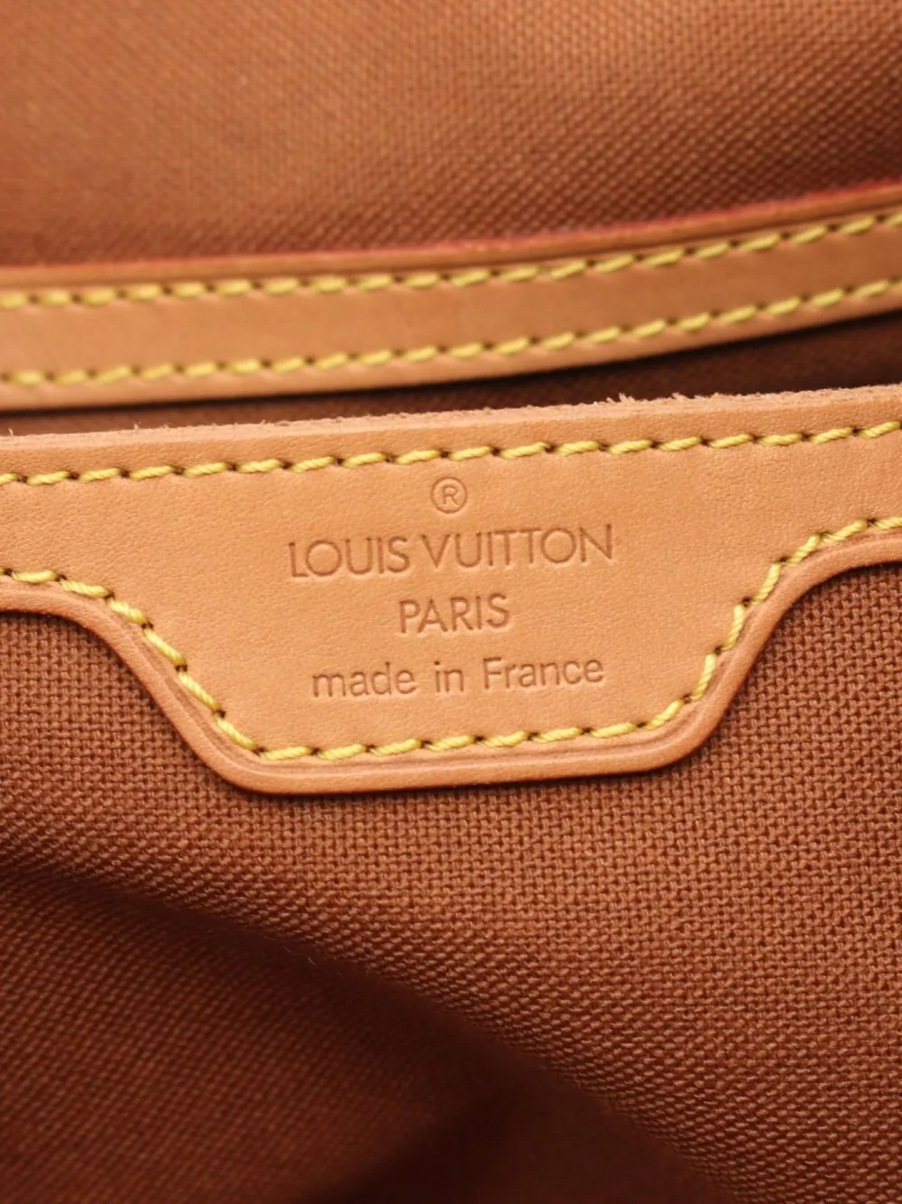 Pre-owned Louis Vuitton 2003 Montsouris Gm Backpack In Brown