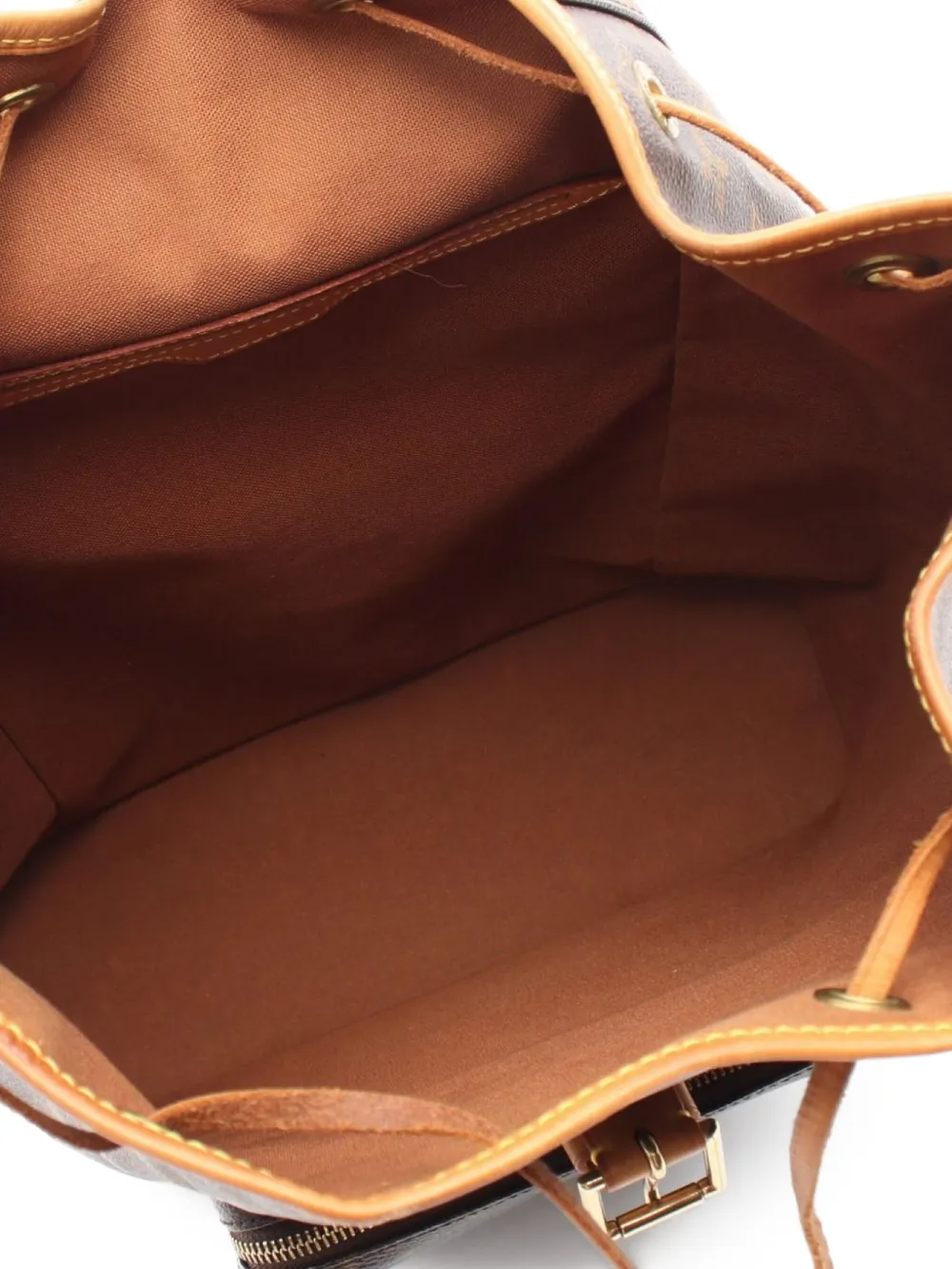 Pre-owned Louis Vuitton 2003 Montsouris Gm Backpack In Brown