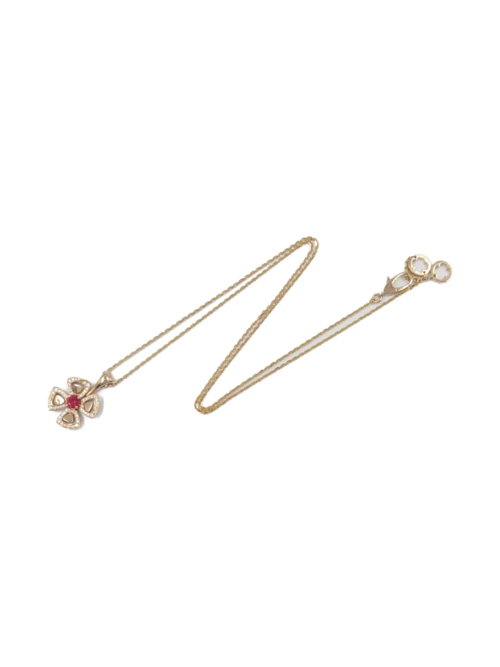 Bvlgari Pre-Owned 2010s 18K rose gold Fiorever diamond necklace | Image 2