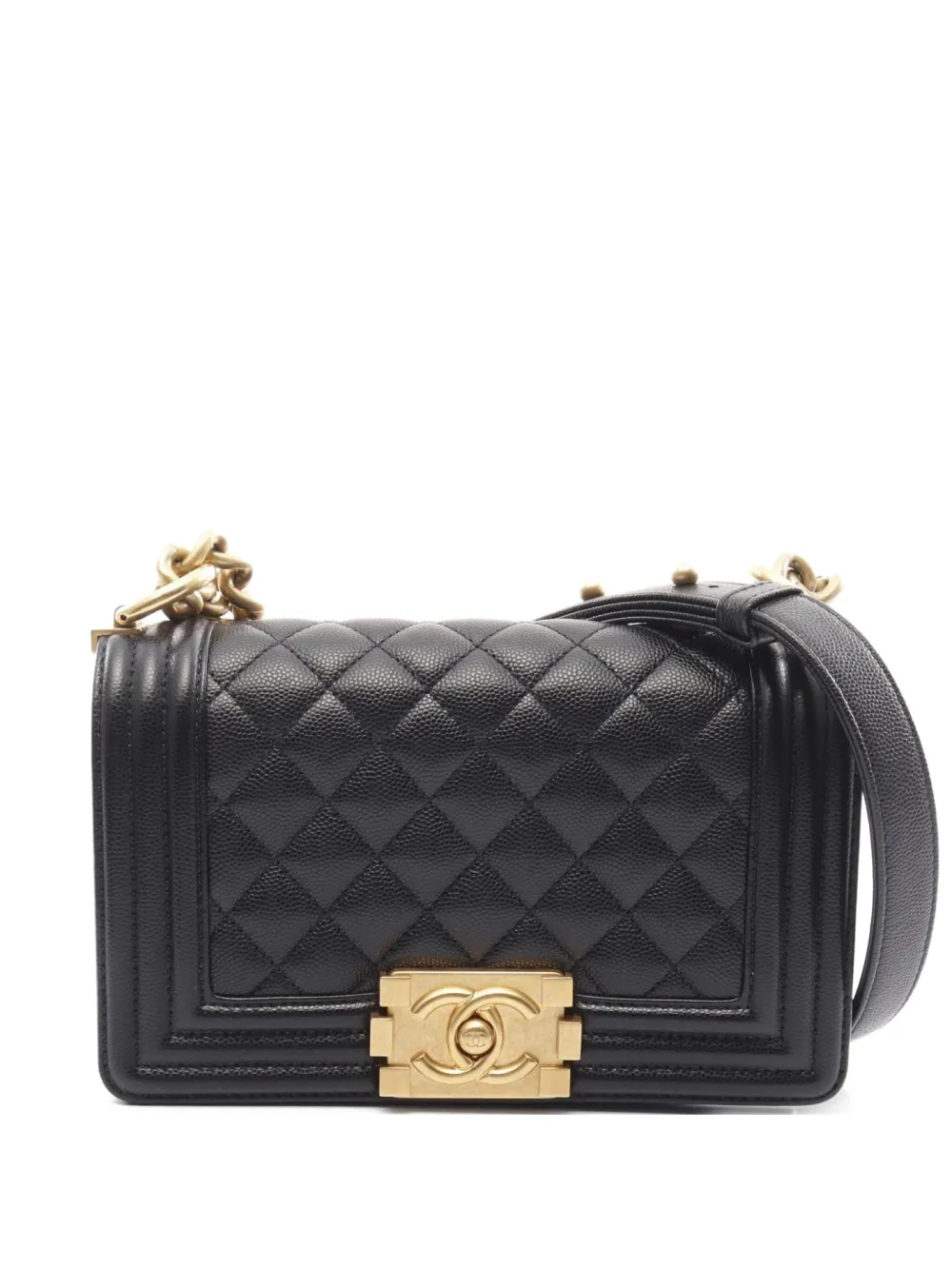 CHANEL Pre-Owned 2021 ボーイ ショルダーバッグ S - ブラック CHANEL Pre-Owned 2021 ボーイ ショルダーバッグ S - ブラック