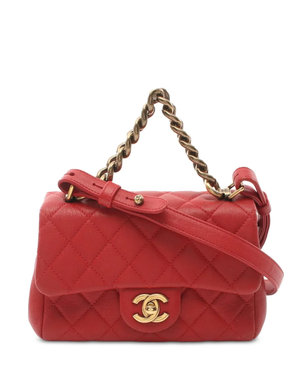 CHANEL Pre-Owned 2016-2017 マトラッセ ショルダーバッグ - レッド CHANEL Pre-Owned 2016-2017 マトラッセ ショルダーバッグ - レッド