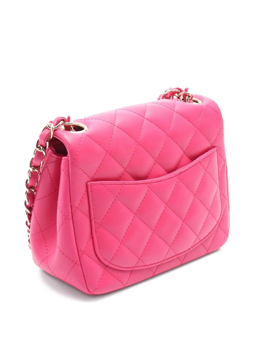 Pre-owned Chanel 2015-2016 Mini Quilted Tote Bag In Pink